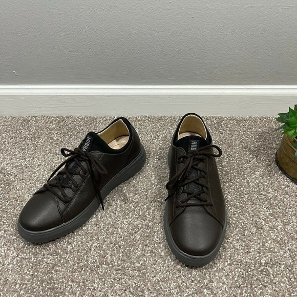 Samuel Hubbard Men's 8.5 Flight Casual Sneaker Espresso Brown Leather 2421 new - Picture 2 of 8